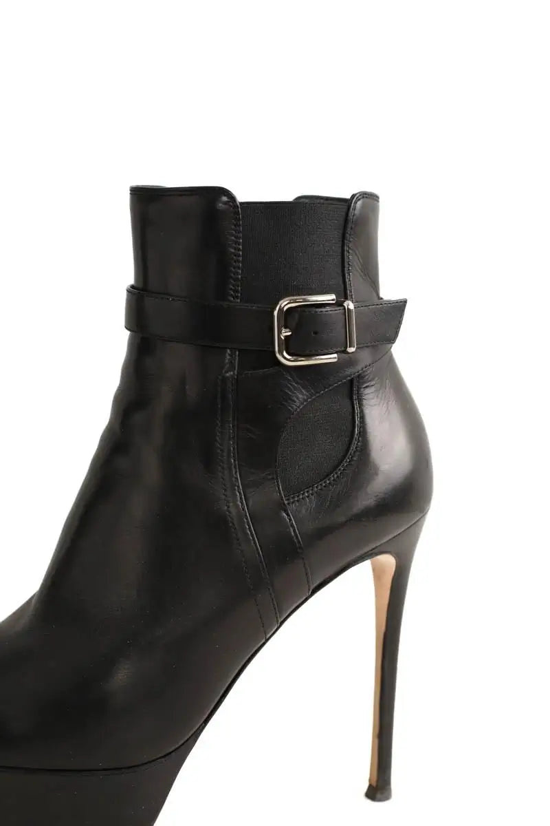 Boots à boucles Gianvito Rossi Noir en Cuir