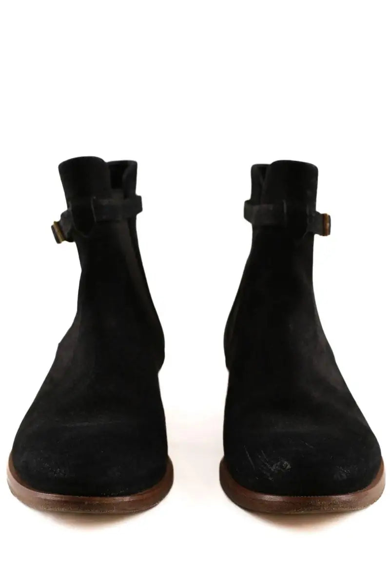Boots à boucles Louis Vuitton Noir en Cuir