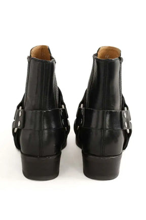 Boots à boucles RE/DONE Noir en Cuir