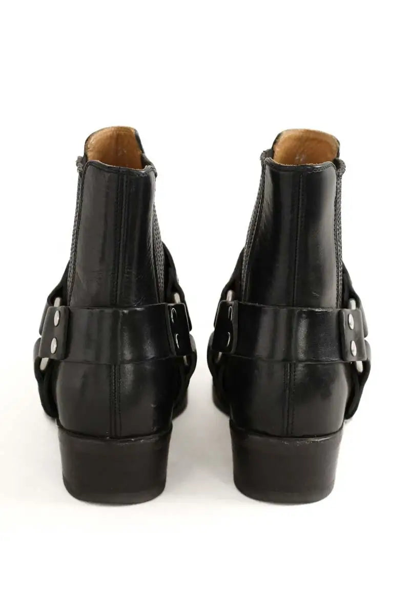 Boots à boucles RE/DONE Noir en Cuir