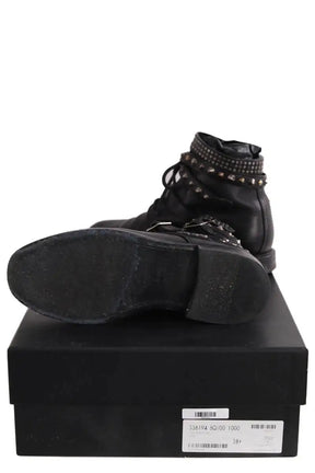 Boots à boucles Yves Saint Laurent Noir en Cuir