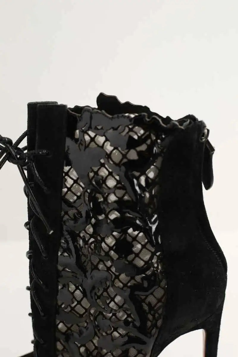 Boots à lacets Alaïa Noir en Daim