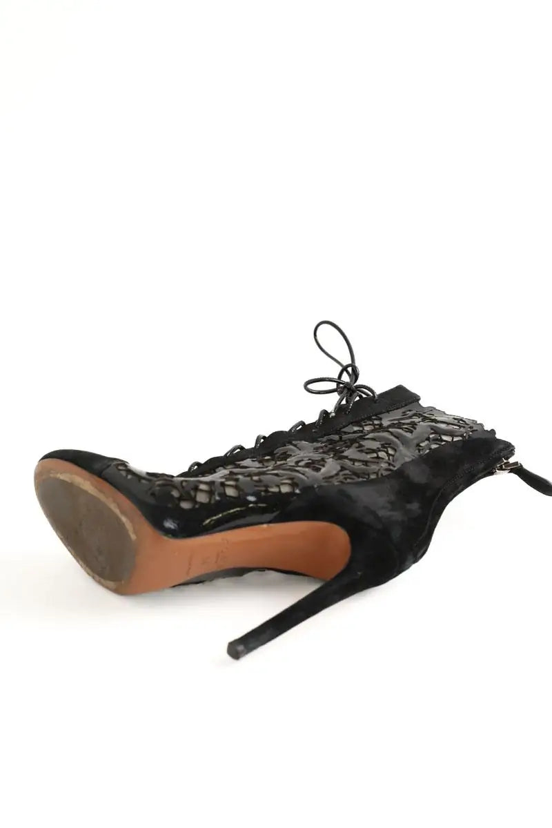 Boots à lacets Alaïa Noir en Daim