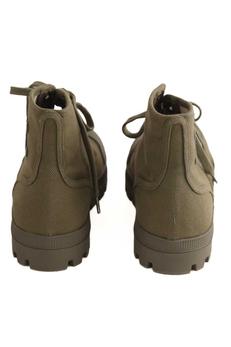 Boots à lacets Celine Kaki en Tissu
