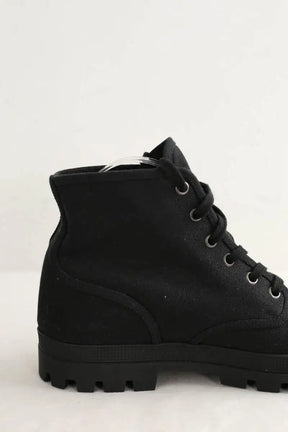 Boots à lacets Celine Noir en Tissu