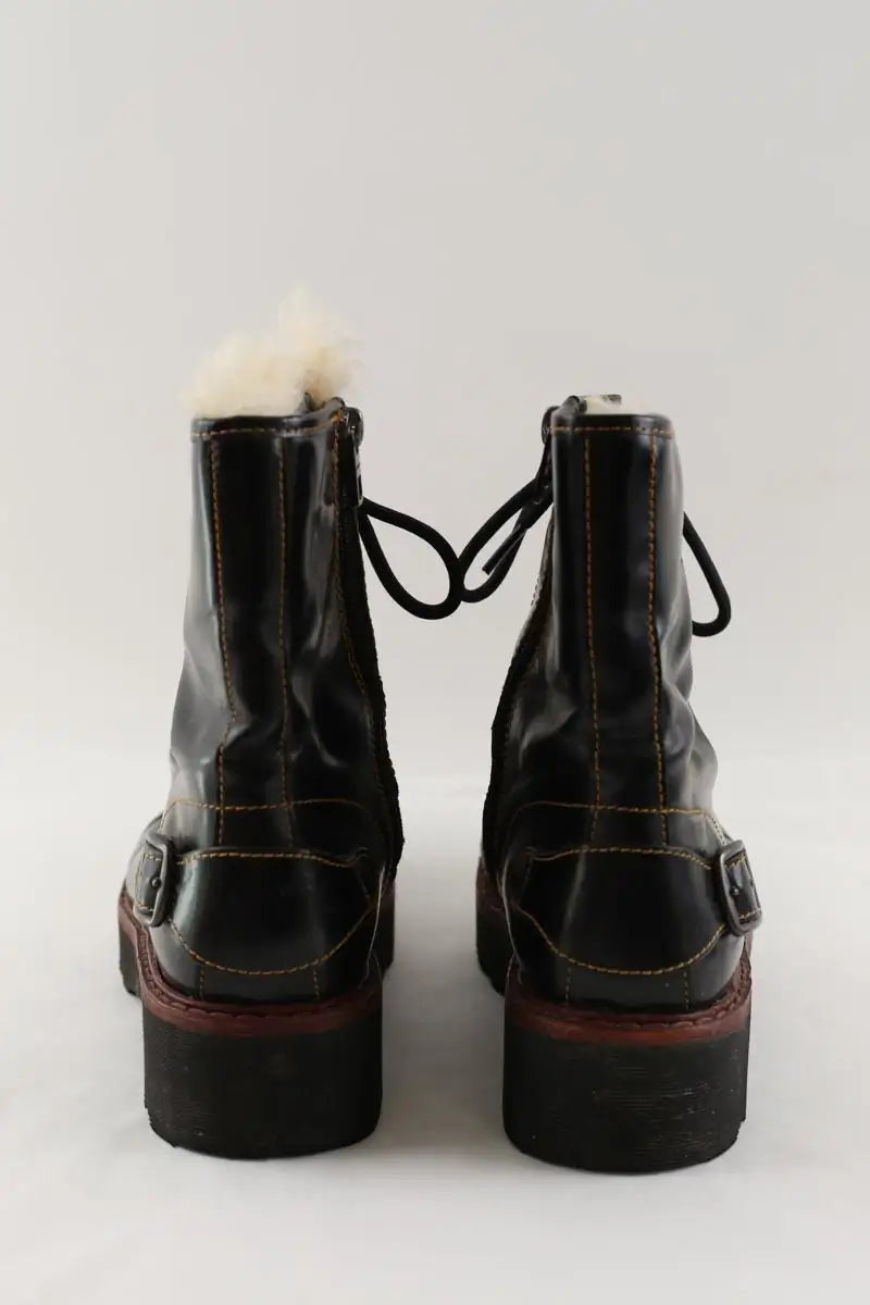 Boots à lacets Dr. Martens Noir en Cuir