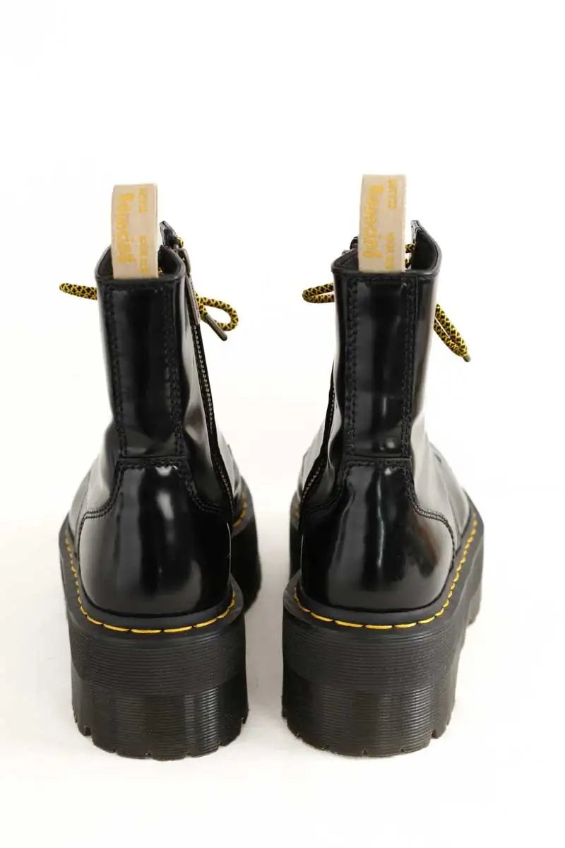 Boots à lacets Dr. Martens Vegan Jadon Max Noir en Cuir végétal