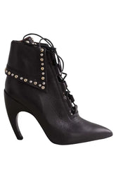Boots à lacets Givenchy Noir en Cuir, taille 36 - Seconde Main