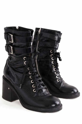 Boots à lacets Laurence Dacade Noir en Cuir