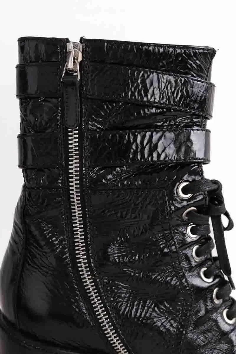Boots à lacets Laurence Dacade Noir en Cuir