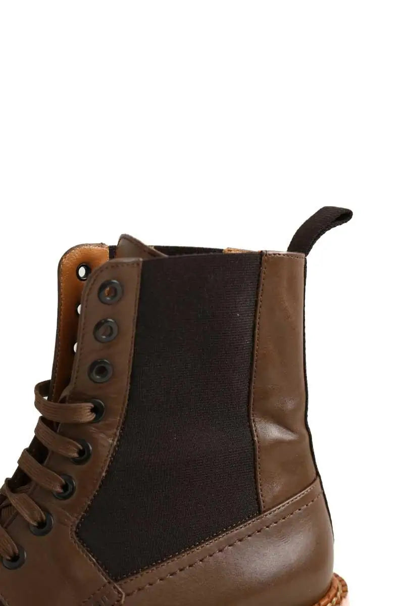 Boots à lacets Robert Clergerie Marron en Cuir