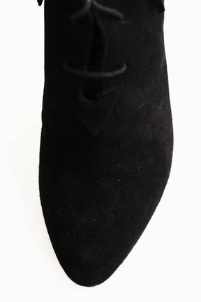 Boots à lacets Saint Laurent Noir en Daim