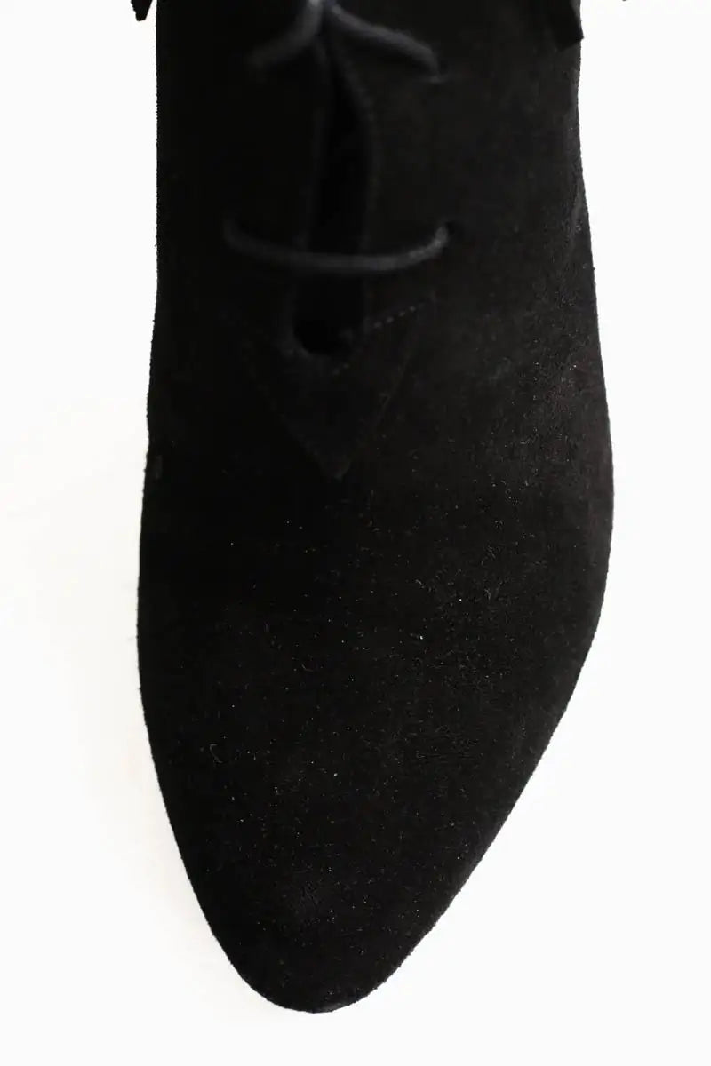 Boots à lacets Saint Laurent Noir en Daim