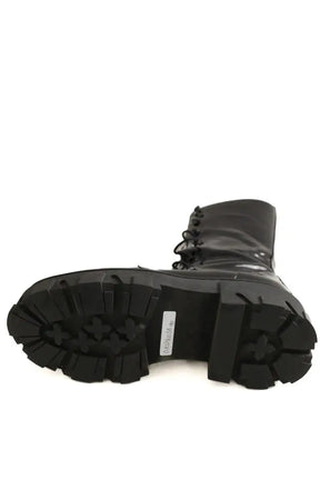 Boots à lacets The Kooples Noir en Cuir verni