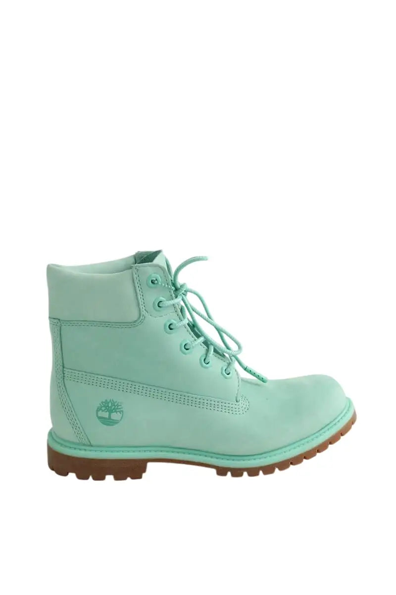 Boots à lacets Timberland Vert en Cuir, taille 39 - Seconde Main