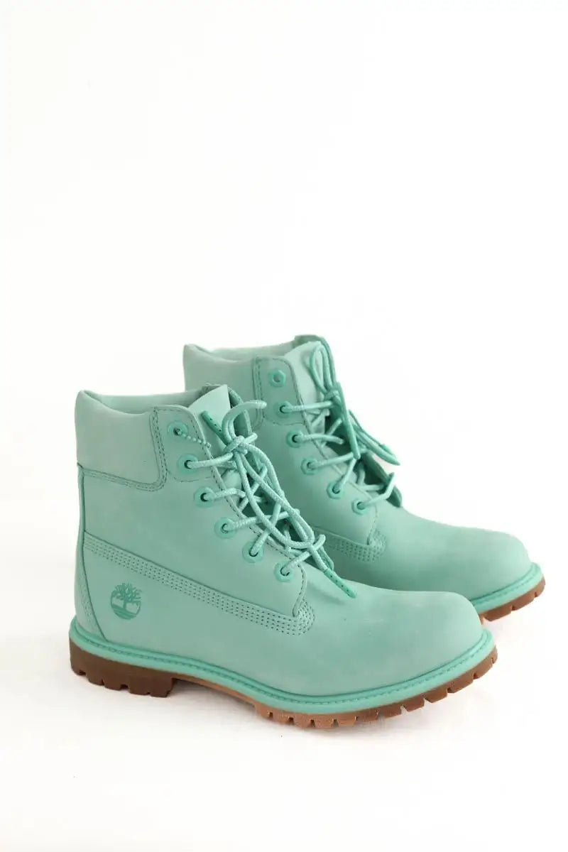 Boots à lacets Timberland Vert en Cuir
