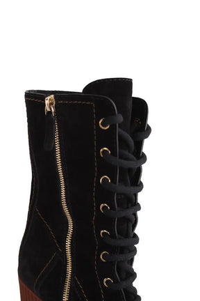 Boots à lacets Tod's Noir en Daim