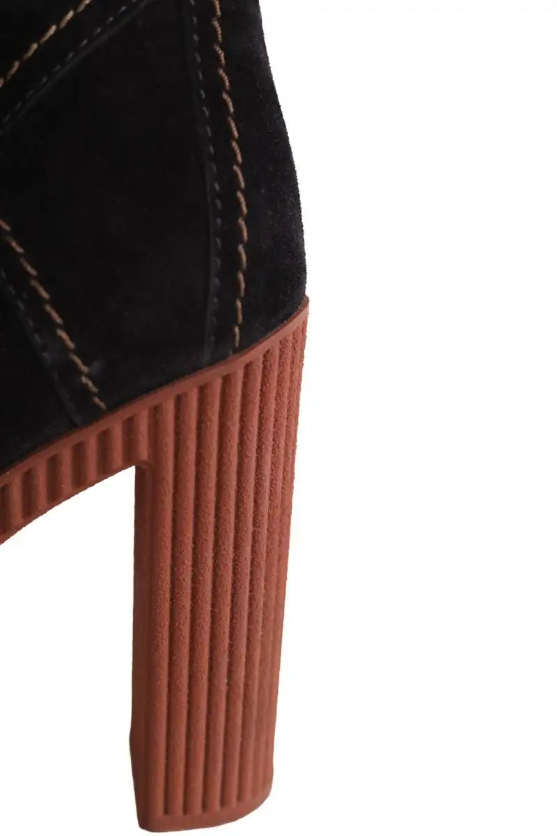 Boots à lacets Tod's Noir en Daim
