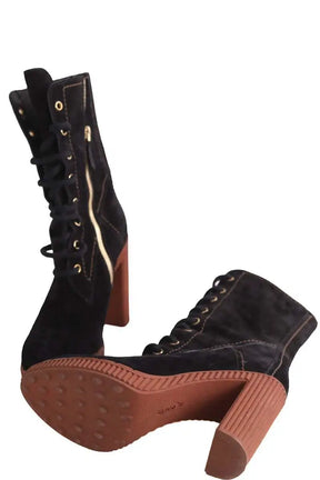 Boots à lacets Tod's Noir en Daim
