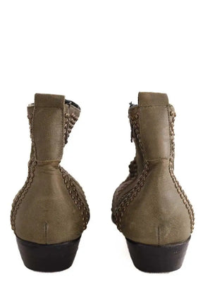 Boots Anine Bing Kaki en Cuir