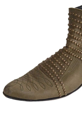 Boots Anine Bing Kaki en Cuir