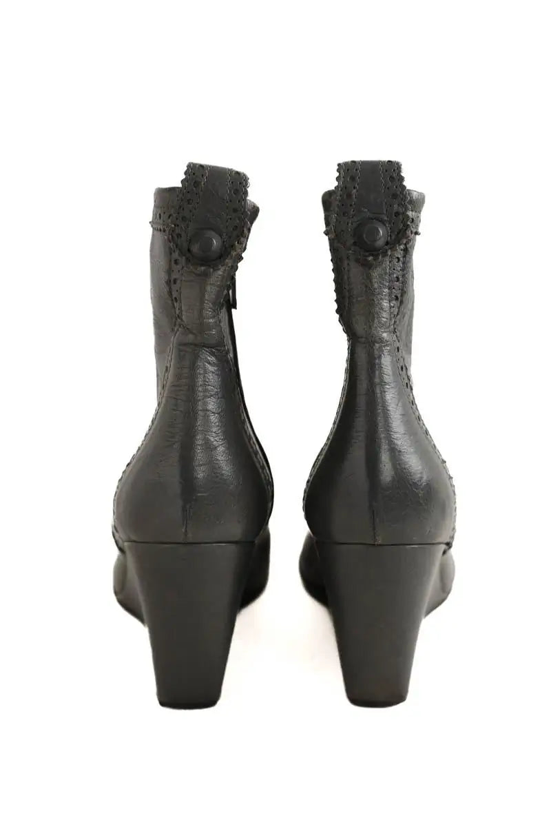 Boots Balenciaga Gris en Cuir