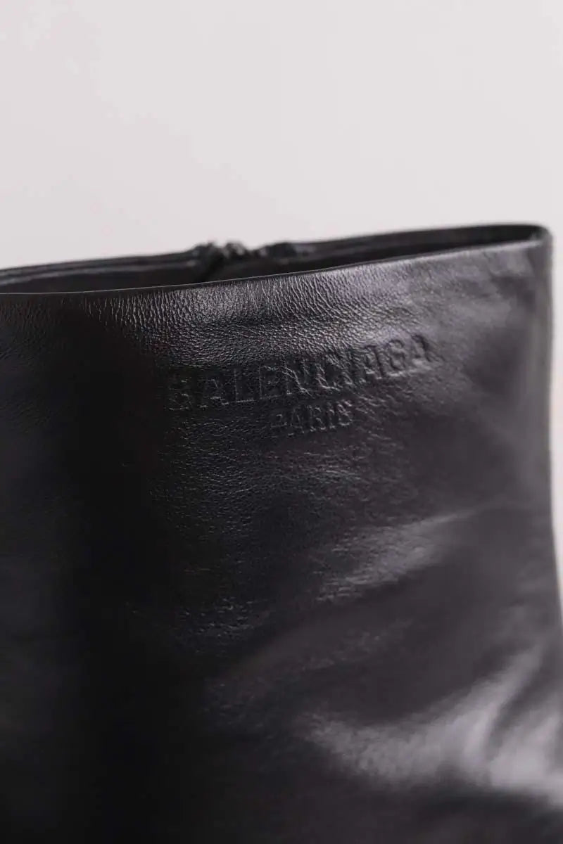 Boots Balenciaga Noir en Cuir