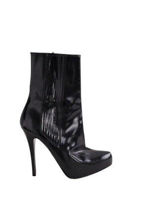 Boots Barbara Bui Noir en Cuir verni, taille 38 - Seconde Main