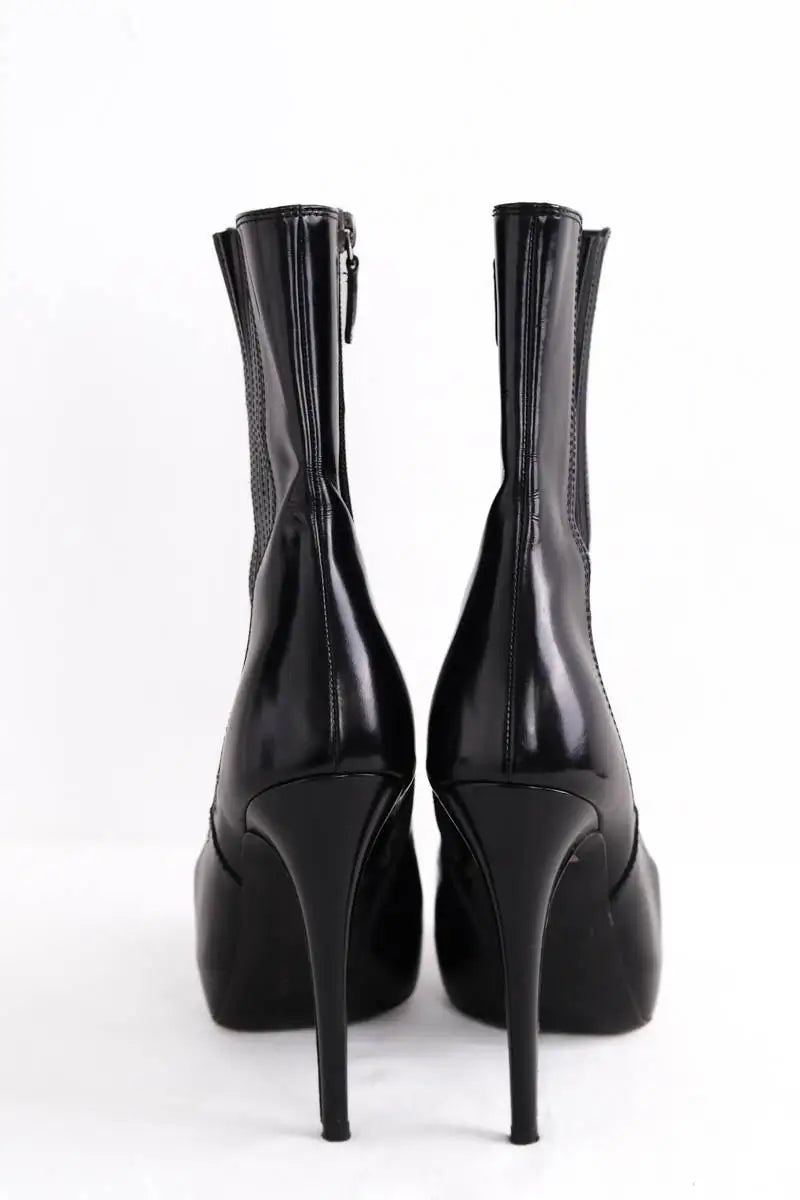 Boots Barbara Bui Noir en Cuir verni