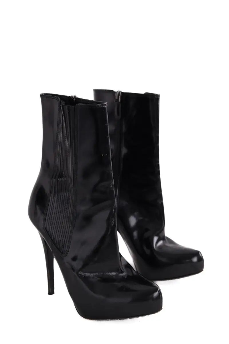 Boots Barbara Bui Noir en Cuir verni