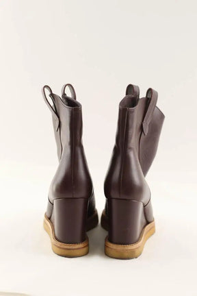 Boots Ba&Sh Bordeaux en Cuir