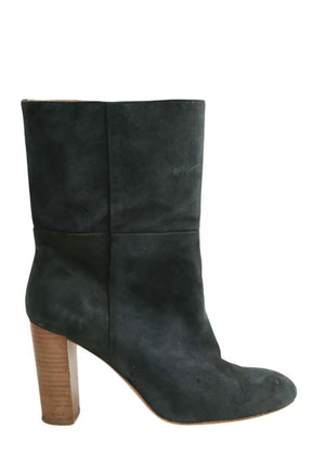 Boots Ba&Sh Vert en Daim, taille 40 - Seconde Main