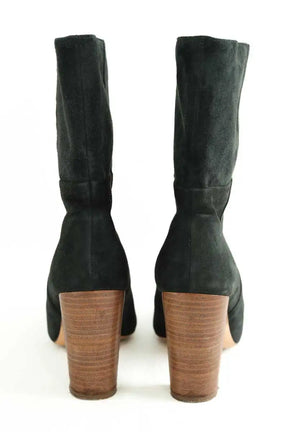 Boots Ba&Sh Vert en Daim