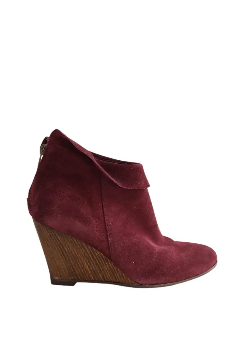 Boots Ba&Sh Violet en Daim, taille 36 - Seconde Main