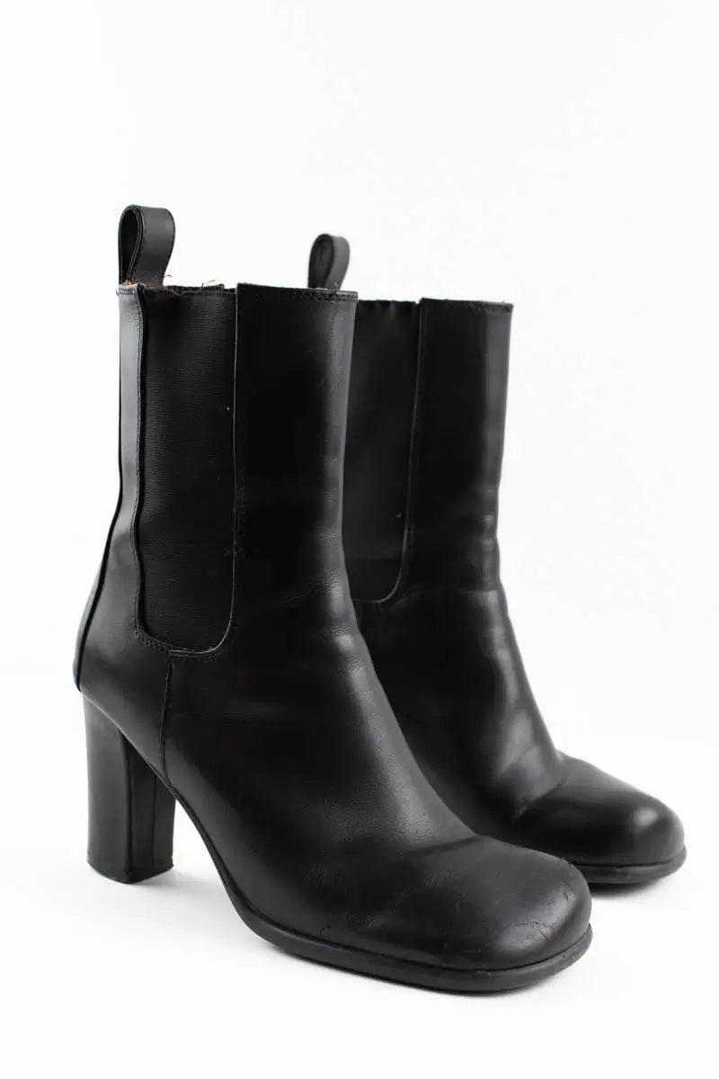 Boots Bottega Veneta Noir en Cuir