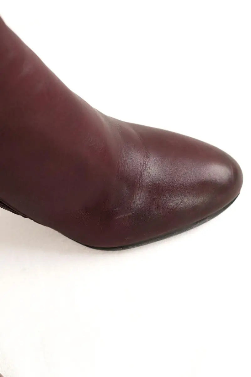 Boots Bruno Premi Bordeaux en Cuir