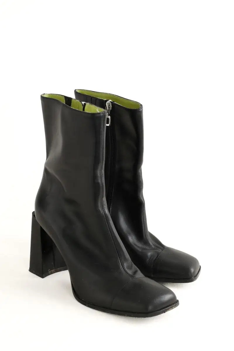 Boots Carel Noir en Cuir