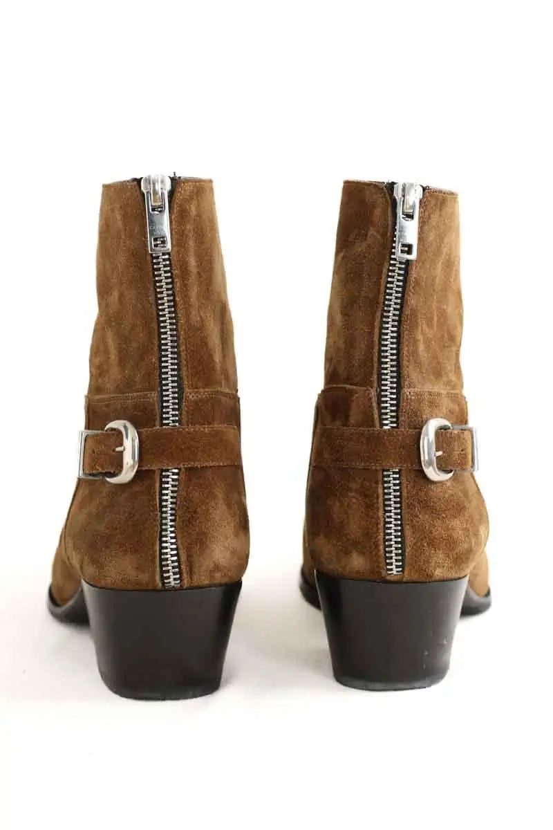 Boots Celine Marron en Daim