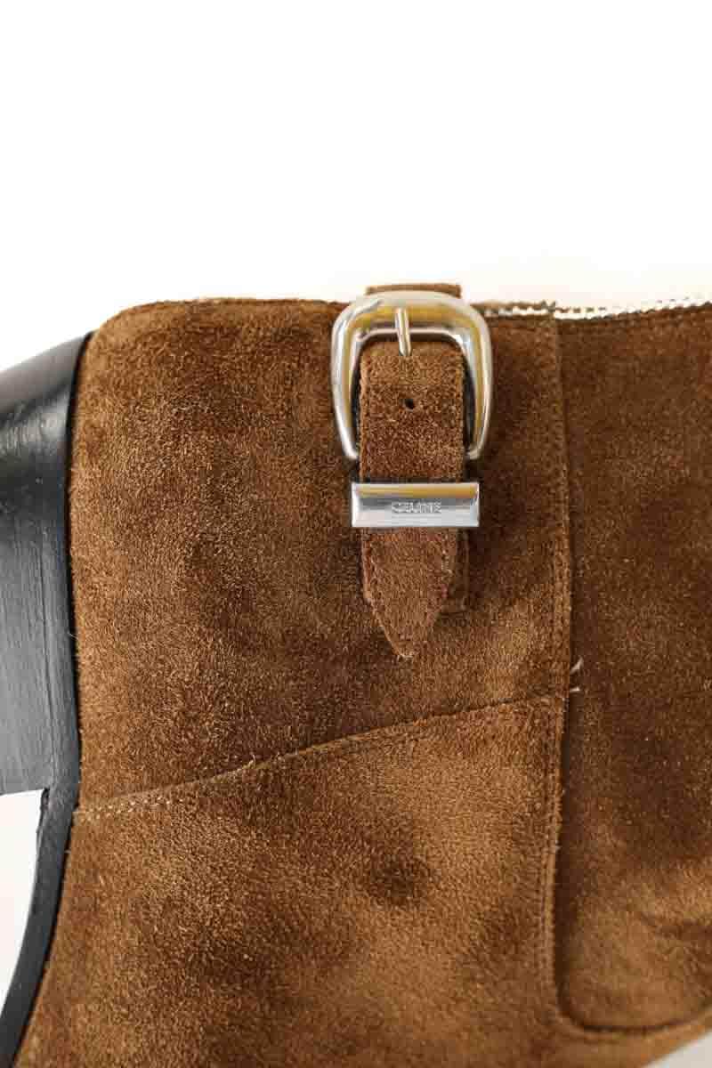 Boots Celine Marron en Daim