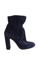 Boots Chloé Bleu en Daim, taille 37 - Seconde Main