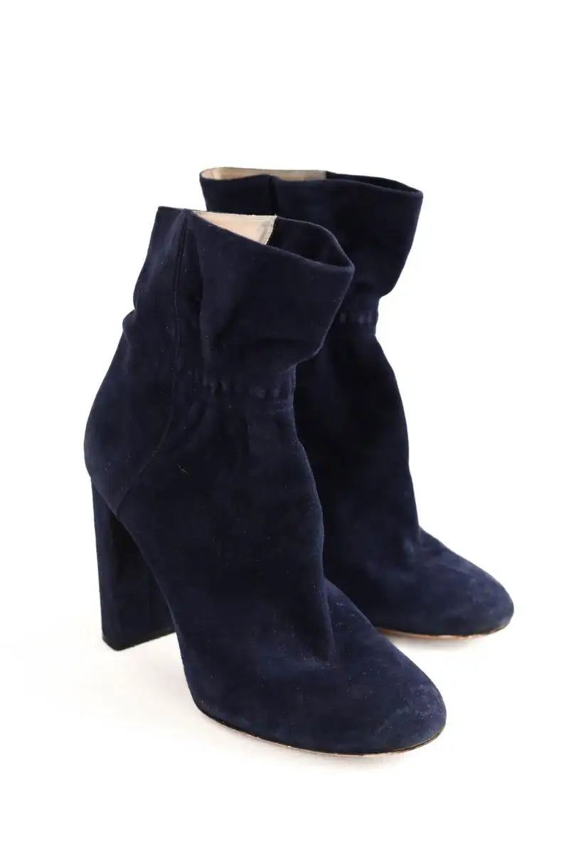 Boots Chloé Bleu en Daim