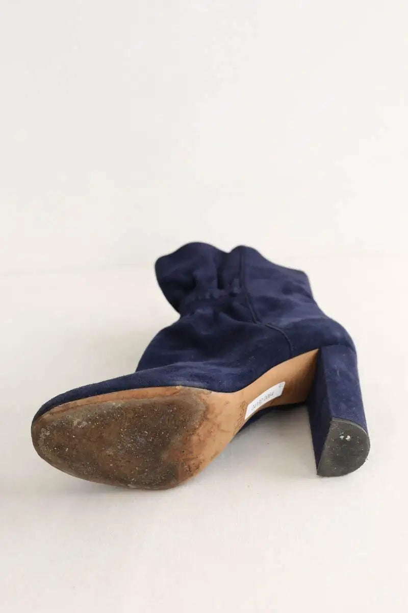 Boots Chloé Bleu en Daim