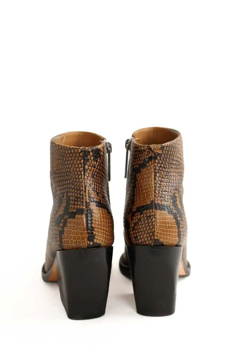 Boots Chloé Marron en Cuir