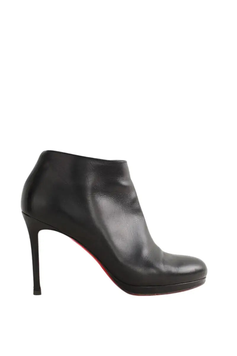 Boots Christian Louboutin Noir en Cuir, taille 39 - Seconde Main