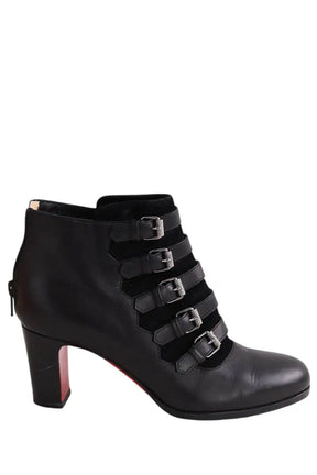 Boots Christian Louboutin Noir en Daim, taille 36 - Seconde Main