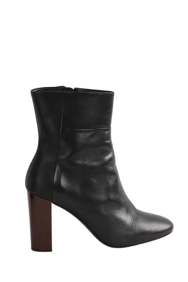 Boots Claudie Pierlot Noir en Cuir, taille 38 - Seconde Main