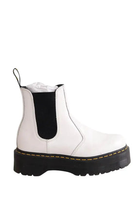 Boots Dr. Martens Blanc en Cuir, taille 38 - Seconde Main