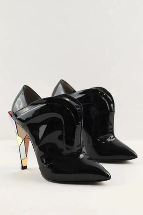 Boots Fendi Noir en Cuir verni