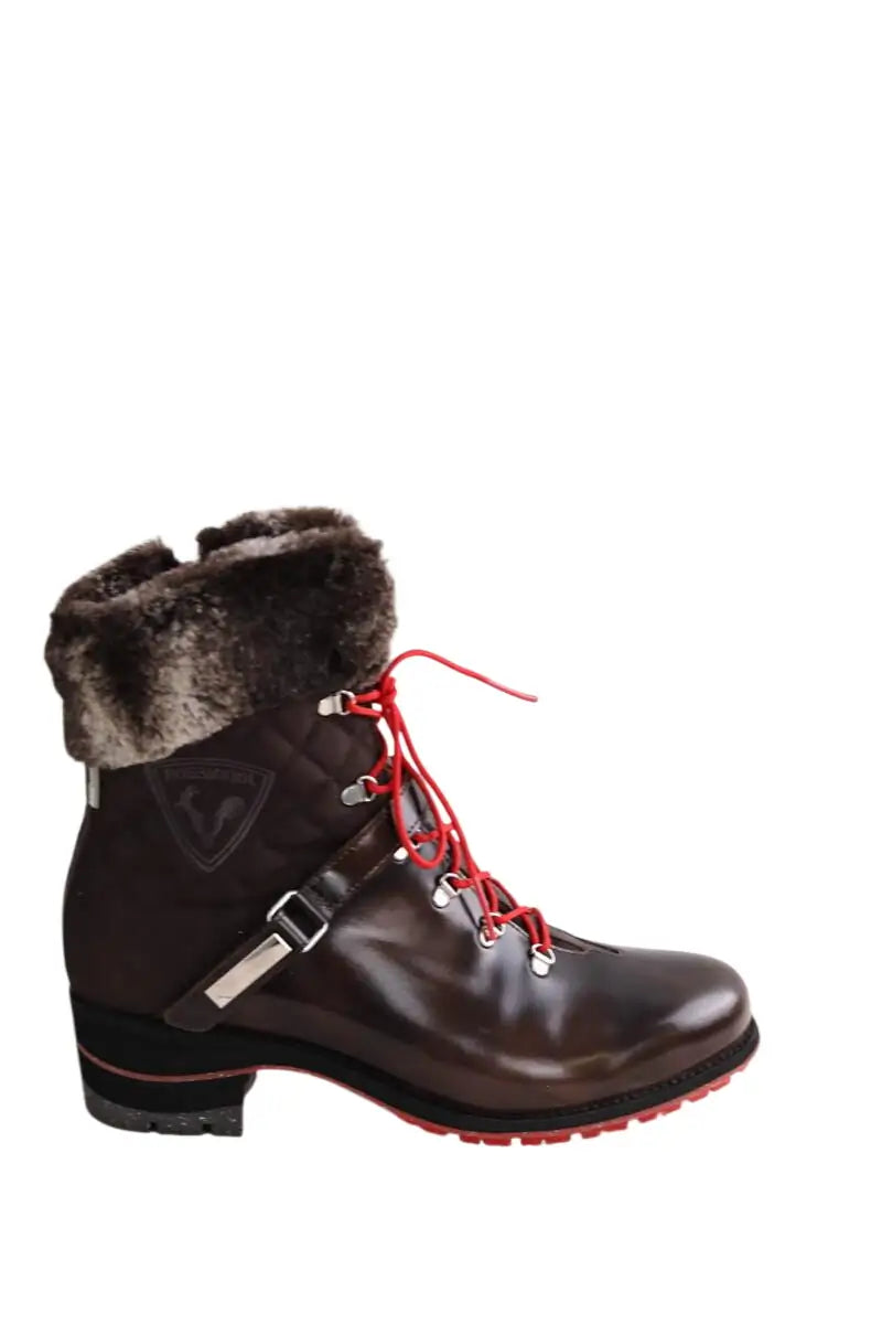 Boots fourées Rossignol Marron en Cuir, taille 40 - Seconde Main
