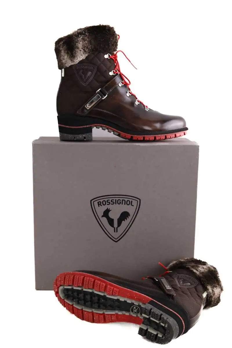 Boots fourées Rossignol Marron en Cuir